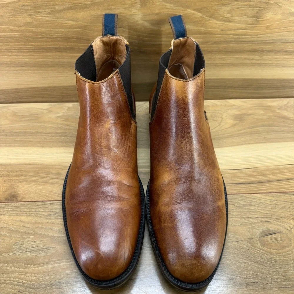 Rodd & Gunn Nicholls Street Chelsea Boot Mens 12 EU 45 Cognac Leather Casual